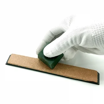 Newleather articolo strumento di lucidatura a forbice Set in pelle levigatura Strop coltello Cutter pelle bovina Strop lucidatura a nastro affilatura