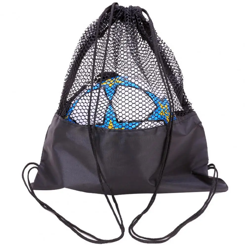 Sports Ball Storage Bag Sports Ball Bag Mesh Basketball Storage Bag Football Soccer Backpack Volleyball Ball Storage Bags Bundle Rope Sports Backpack