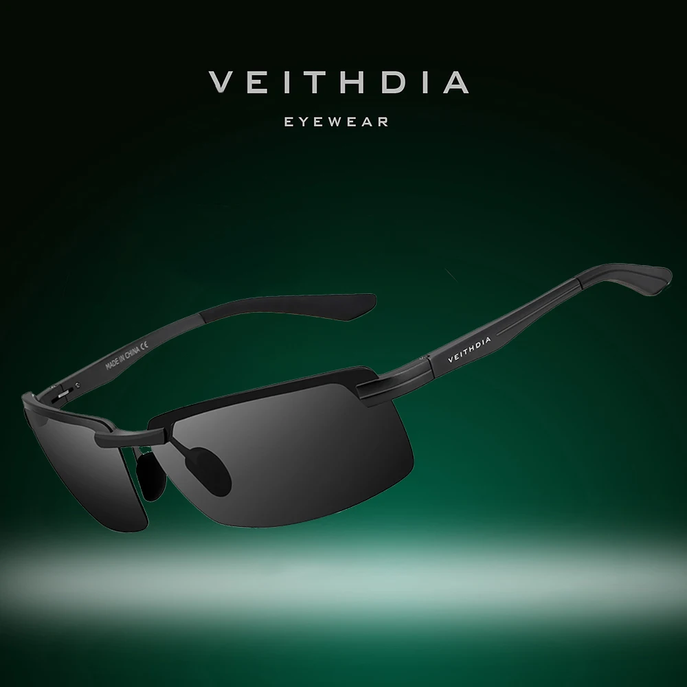 VEITHDIA Brand Sport Sunglasses  Aluminum Eyeglasses Polarized Lens Vintage Eyewear Male Driving Sun Glasses For Men/Women V6510