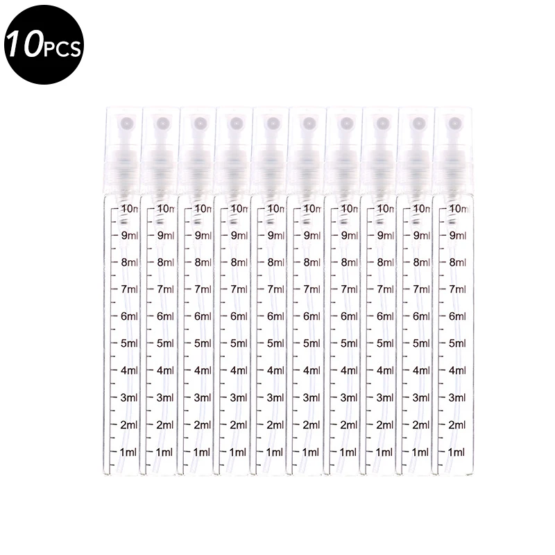 3/5/10ml 10Pcs Perfume Refillable Spray Bottle
