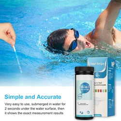 100pcs/Set Upgrade 16-in-1 Drinking Water Test Strip Water And Tap Water Quality Testing Simple PH Bromine Nitrate Paper