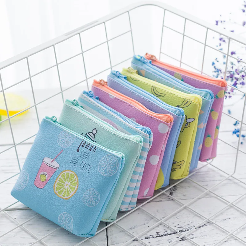 

Mini Sanitary Napkin Waterproof PU Coin Purse Credit Card Holder Tampon Pad Pouch Cosmetics Organizer Storage Bags Women Wallets