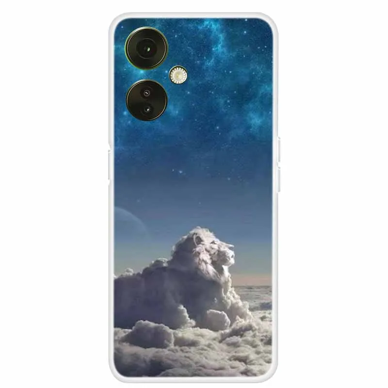 Clear TPU Soft Silicone Phone Case with Adorable Cats Design for OnePlus Nord CE 3 Lite 5G