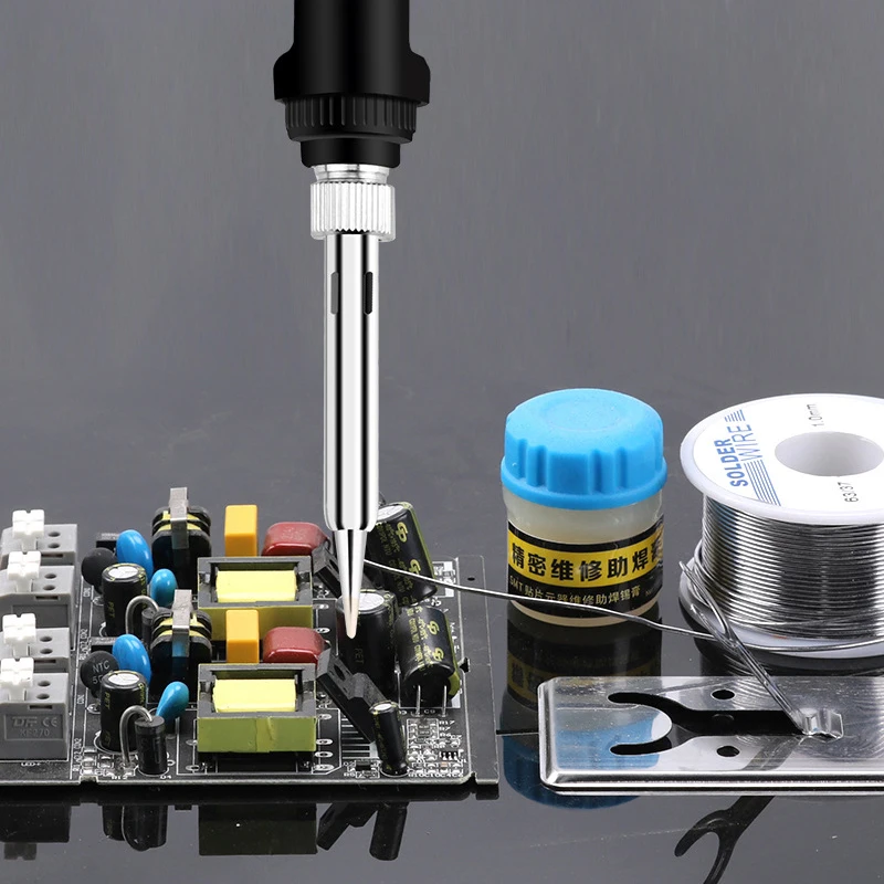Soldering Iron Adjustable Temperature Electric 220V 110V 60W 80W Welding Solder Rework Station Heat Pencil Tips Repair Tool - Image 6