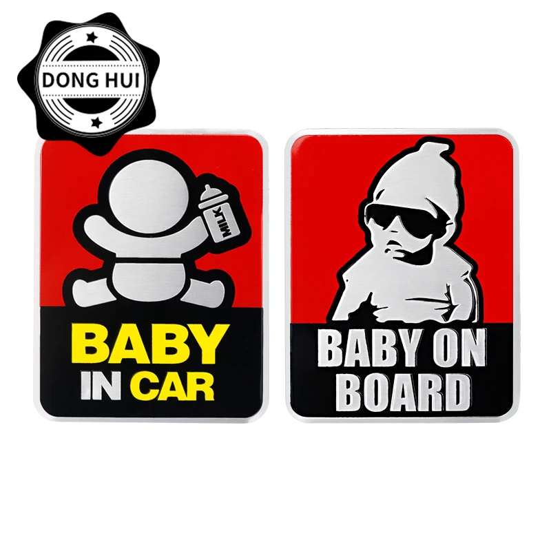 

Baby In Car Stroller Car Sticker Baby on Board Window Motorcycle Trunk Helmet Baby Body Decal
