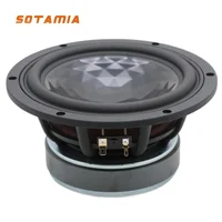 SOTAMIA 1Pcs 6.5 Inch Mid-subwoofer 4 Ohm 60W-180W 35 Core Aluminum Frame Midrange Bass Speaker DIY Subwoofer Bookshelf Speaker 1