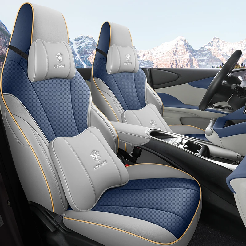 Custom Full Set Luxury Car Seat Covers For BYD Dolphin 2021 2022 2023 Auto Leather Interior Accessories Styling