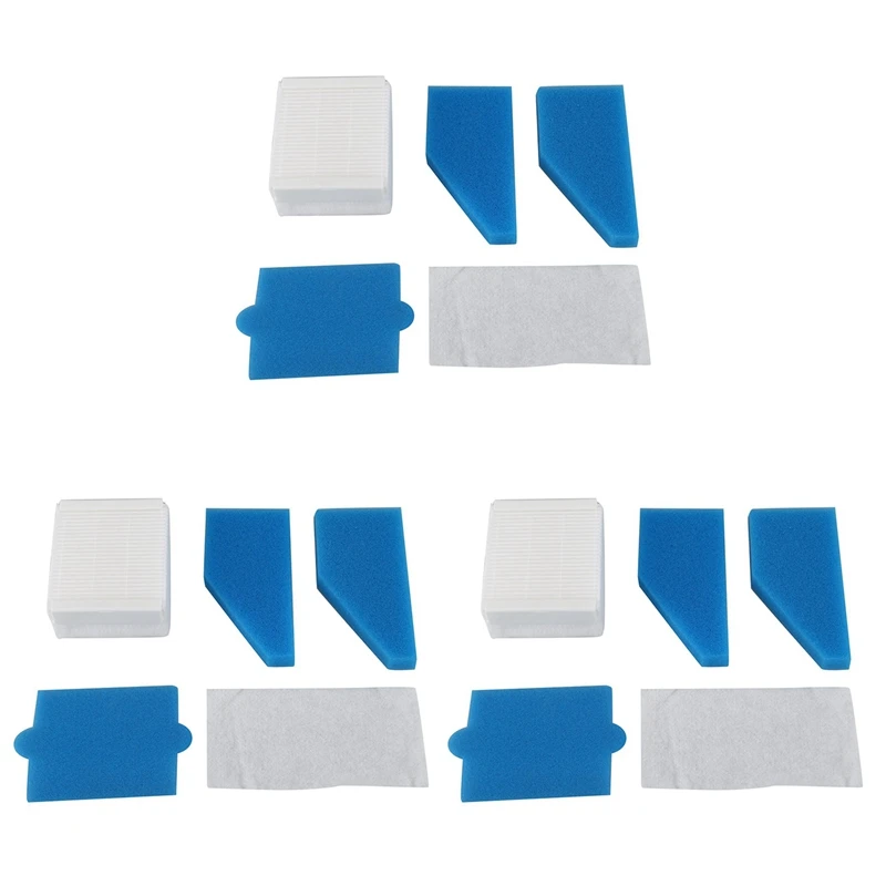 Set Filtri 3X Adatto Per Aspirapolvere Thomas Aqua + Parquet X8 Multi Clean, Aqua + Pet & Family