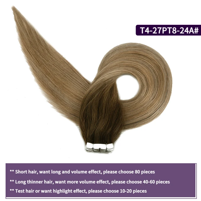 MW Mini Tape In Human Hair Extensions Natural Straight Hair Machine Remy Invisible Skin Weft Adhesive Glue On Hair 12