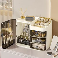 Makeup Storage Box Dressing Table Sundries Organizer Case Drawer Style Desktop Cabinet Lipstick Facial Mask Make Up Organizer 1