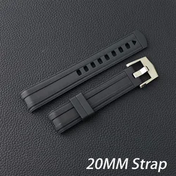 High-Quality Silvery Case Men's Diving Watch with Automatic Movement (Black strap)