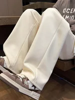 Women's Plus-size Fleece Sweatpants for Autumn and Winter Warm Casual Loose Stylish and Versatile Streetwear Trendy Oversized - Image 2