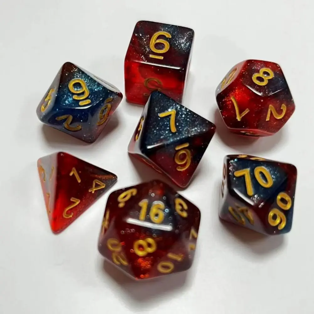 7Pcs/set Gift 7-Die For TRPG DND Game Dice DND Dice Polyhedral Table Game