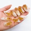 Natural Rough Citrine Point Crystal Quartz Cluster Raw Stone Mineral Specimen Energy Healing Rock Ornament Homegarden Decoration 5