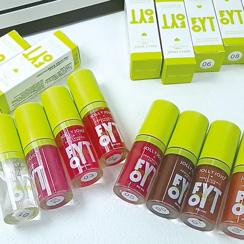 JOLLY JOJO 6 Colours Clear Lip Oil Lip Protectant Oil Lip Plumping Moisturising Mirror Lip Colour 6
