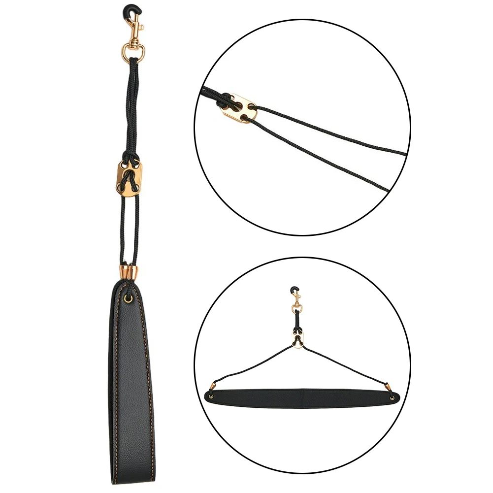 

1pc Leather Saxophone Neck Strap For Soprano Tenor Alto Baritone Sax Multi Color Soft Neckband Musical Instruments Accessories