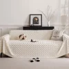 Solid Color Sofa Towel Winter Thick Plush Fully Covered Settee Cushion Home Living Room Decoration Soft Comfortable Lazy Blanket 4