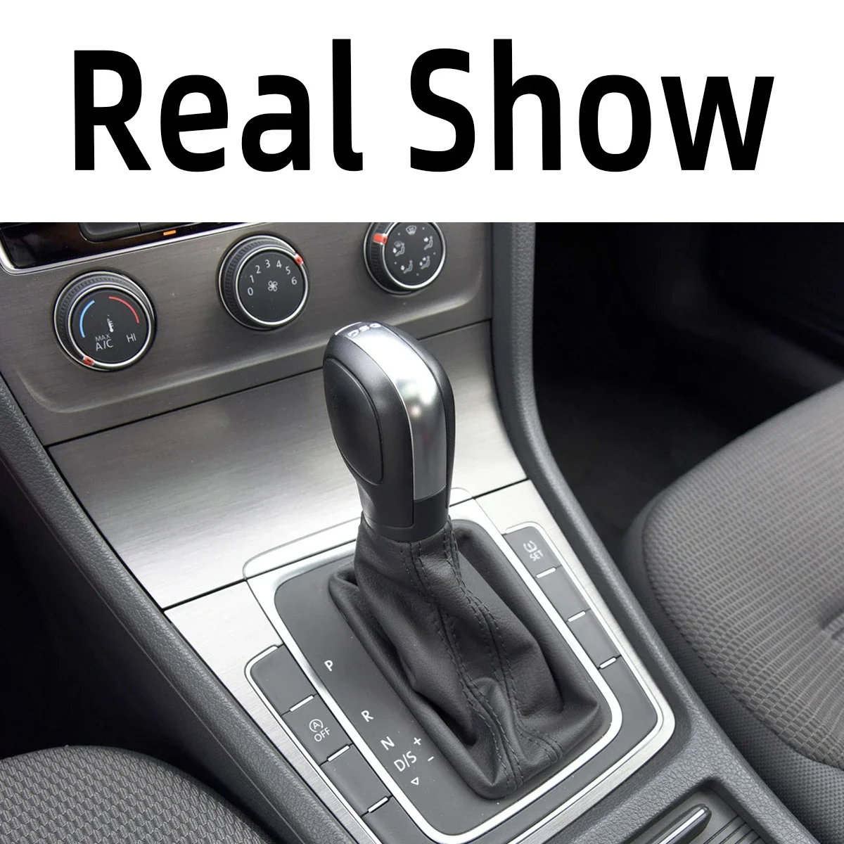 x1 AT Chrome Matt DSG Plastic Gear Shift Knob Stick For VW Golf 6