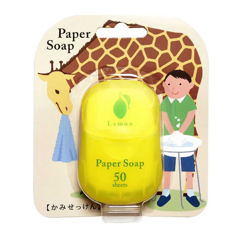 Box Disposable Soap Paper Travel Soap Paper Washing Hand Bath Clean Scented Slice Sheets Mini Bathroom Supplies disposable soap paper