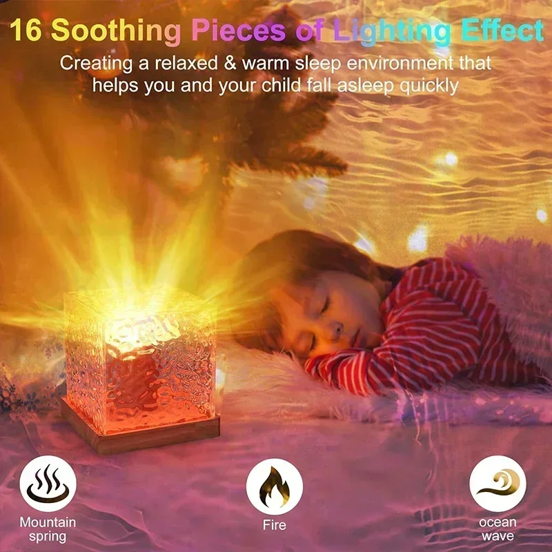 Aurora Glow Ocean Wave Projector Lamp with 16 Colors