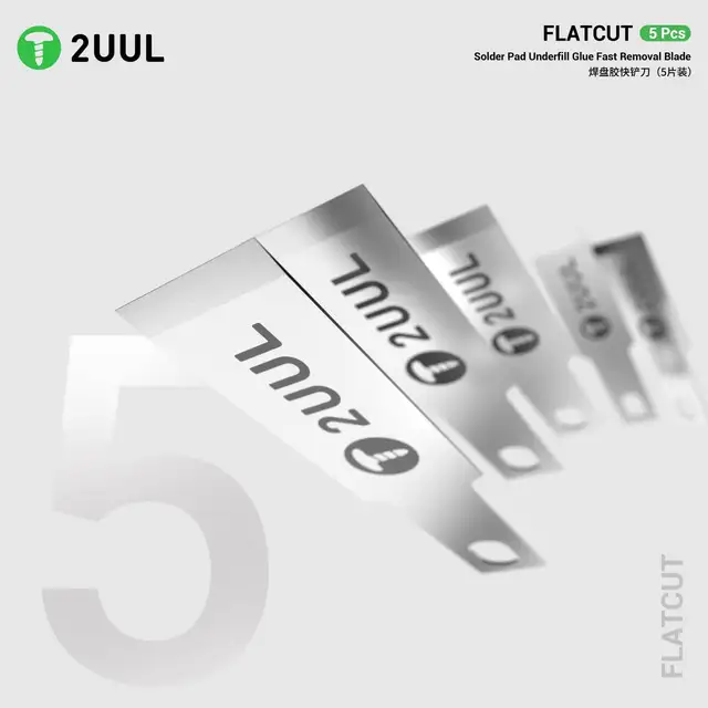طقم شفرات مسطحة 2UUL DA28 لإزالة حماية الآيسيات 2
