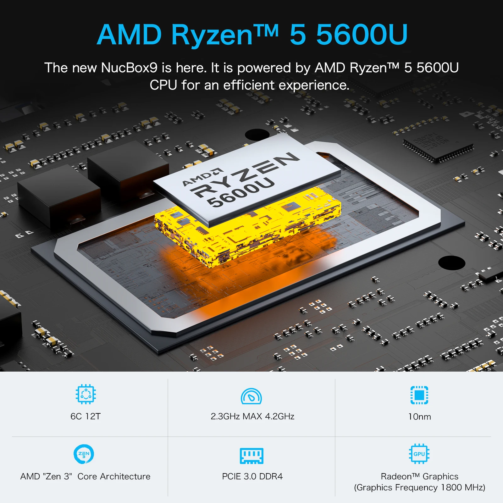 GMKtec NucBox9 ミニpc AMD Ryzen 5 5600U