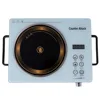2200W Ceramic Electric Hot Plate,220V Electric Ceramic Stove Touch Control Infrared Cooker,Single Burner Cooktop For Cooking BBQ 1