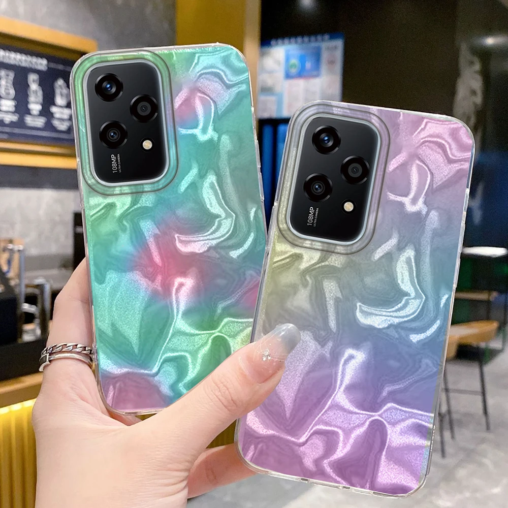 Colorful Gradient Silicone Bumper Phone Case