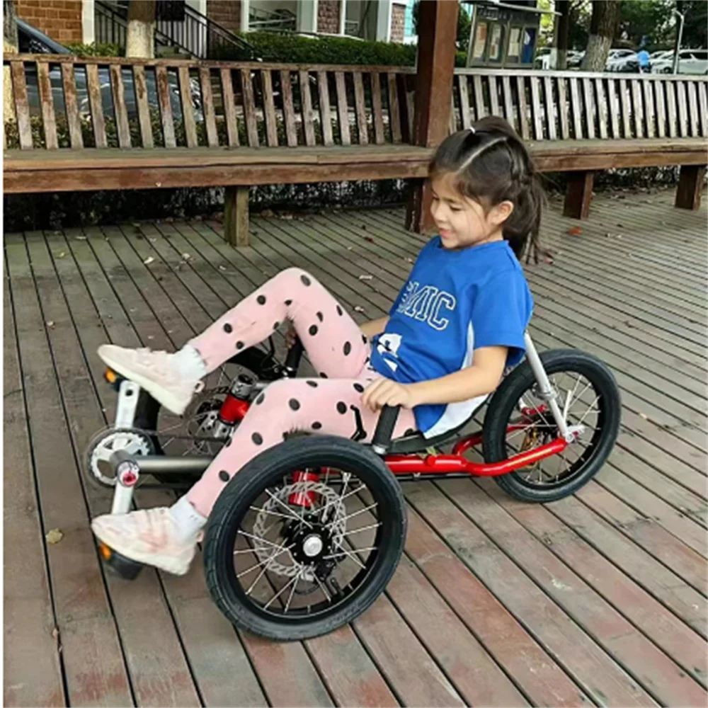 Tri-Matrix Bambini Bicicletta A Tre Ruote Triciclo Triciclo Reclinabile Bambini Velocità Singola
