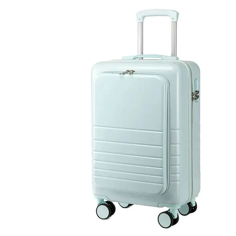 2024 New Front Opening Suitcase Side Open Computer Business Password Suitcase Boarding Luggage for Male and Female Students