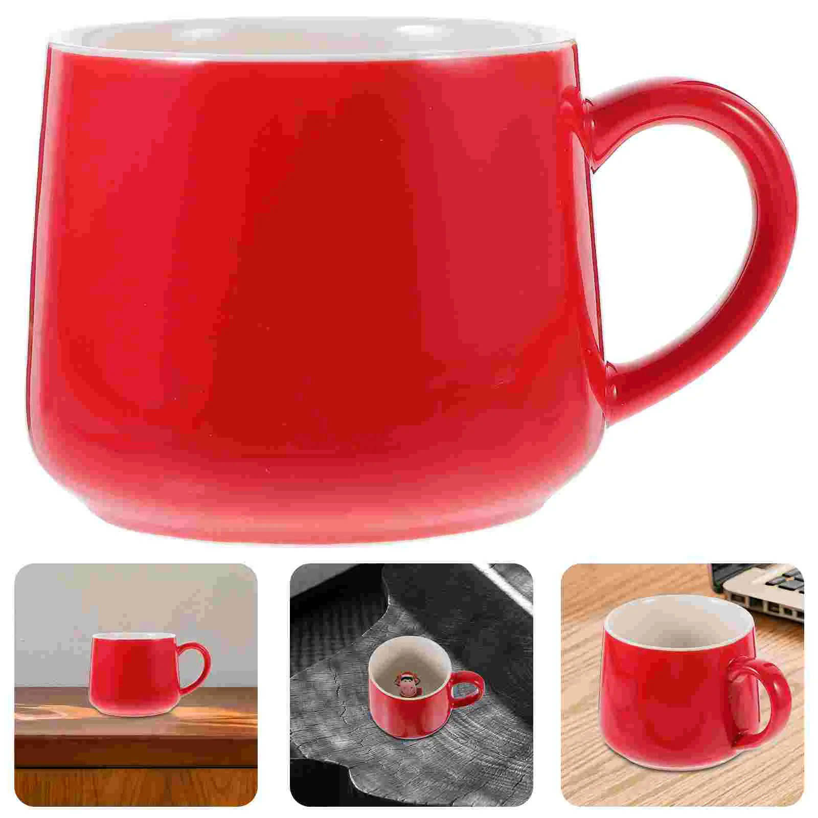 

Coffee Mug Ceramic Coffee Mug Water Cup Handle Drinking Cup Water Mug with Cow