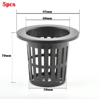 5/10Pcs Plant Grow Net Nursery Pots Cup Hydroponic colonization Mesh plastic Basket holder vegetable Planter Soilless greenhouse 6