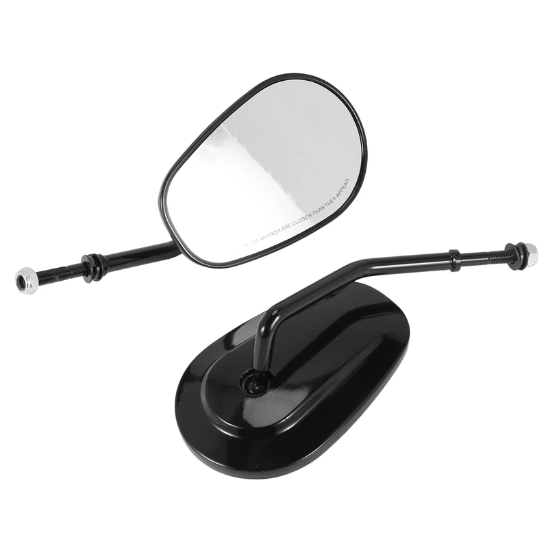

2X Black Matte Motorcycle Side Mirrors For Davidson Xl 883 1200 Cruiser Touring