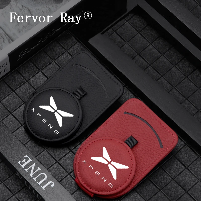 

Sun Visor Glasses Holder Fashionable Leather Glasses Clip For Xpeng P7 G3 G3i G9 P3 P5 X2 N5 F30 H93 Car Interior Accessories