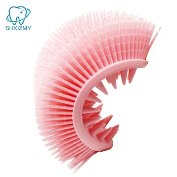 Morbido Silicone Corpo Scrubber Esfoliante Baby Shower Spazzola per massaggio SPA delicata Detergente Spazzola per il lavaggio del corpo Schiena Scrubber Strumento da bagno