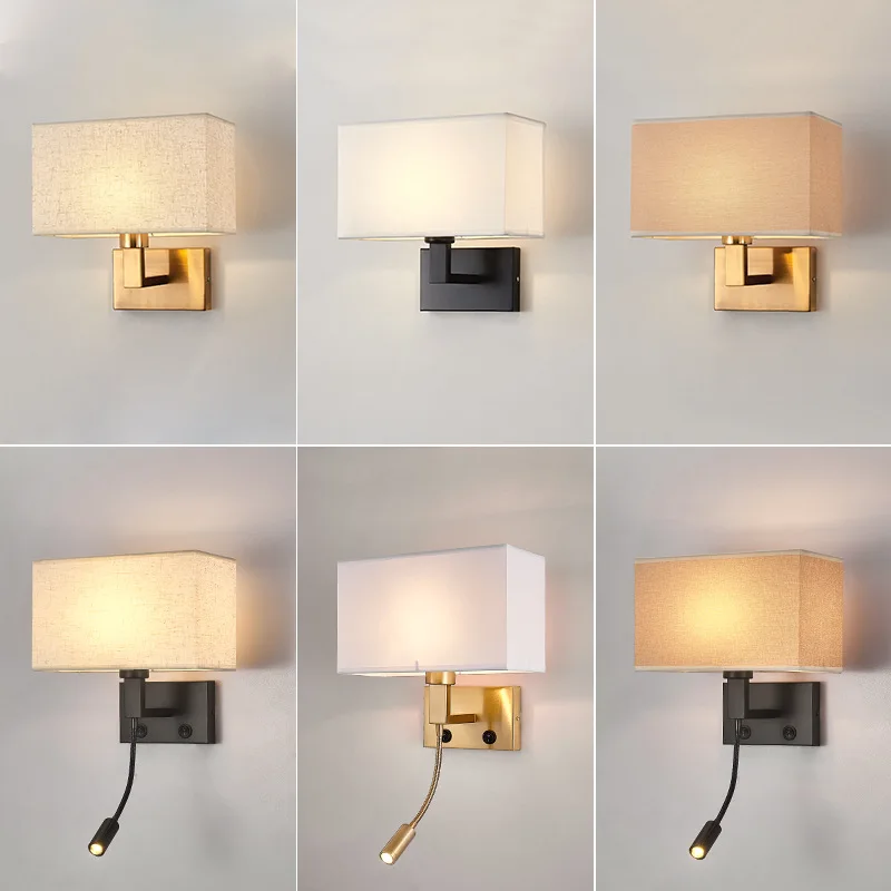 Lightess Luminosità Regolabile Applique da Parete Interni Lampada a Muro Applique LED Moderne in Metallo 6W per Decorazione Soggiorno Camera da Letto Bagno Colore Bianco Caldo