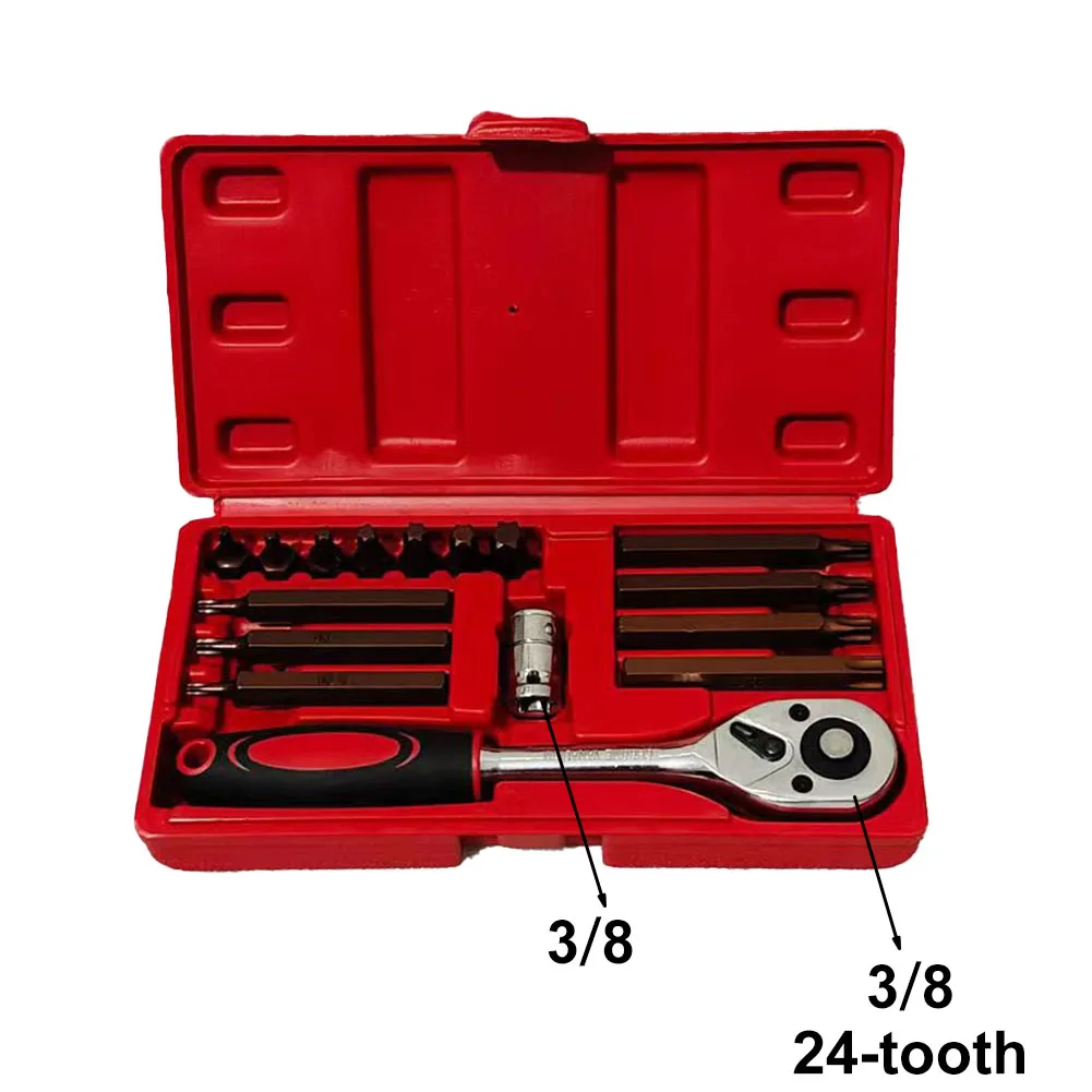 

16pcs/set Multifunctional Screwdriver Screwdriver Torx Magnetic Screw Driver Bit Portable Repair Tool Kit With Ratchet Wrench