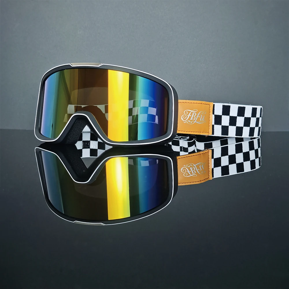 Scratch Resistant Motorbike Eyeglasses High Quality Lens Keep Clear View On Long Distance Outdoor Trip