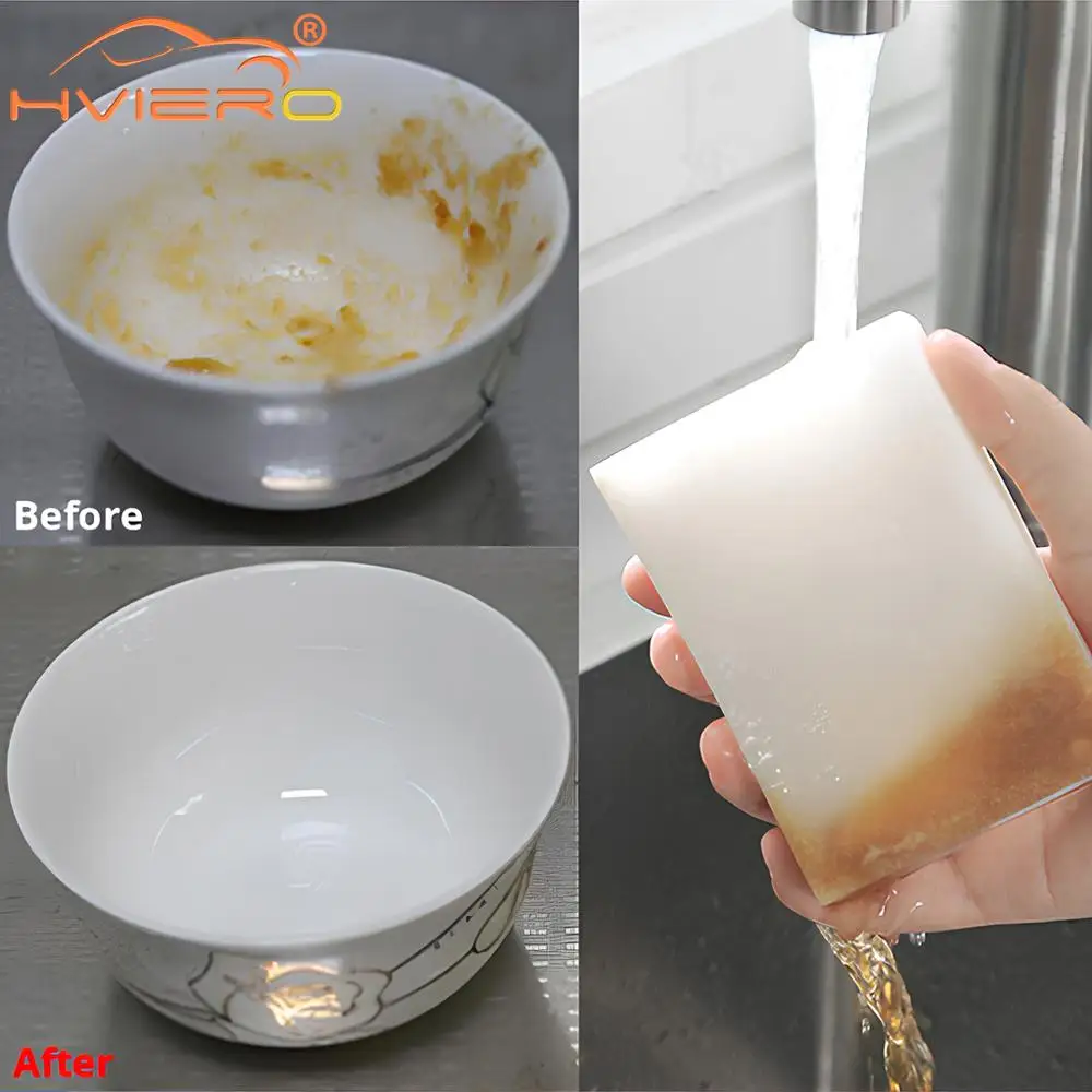 Cleaning Sponges White Car Eraser Melamine Multi-Functional Kitchen Bathroom 10/20/30Pcs