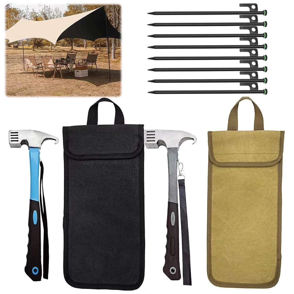 Durable Camping Tent Legs and Hammer Set - Outdoor Supplies and Accessories