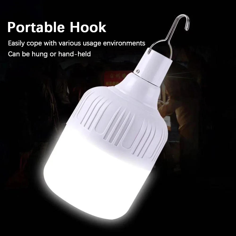 Ampoule LED Portable, Rechargeable par USB, lumière d'urgence, étanche,  Super brillante, pour Camping en plein