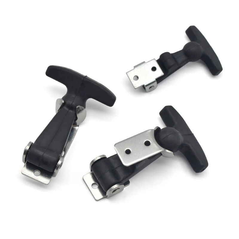 Rubber elastic shock absorption T-shaped buckle Engine hood box buckle Insulation box sealing lock buckle clamp