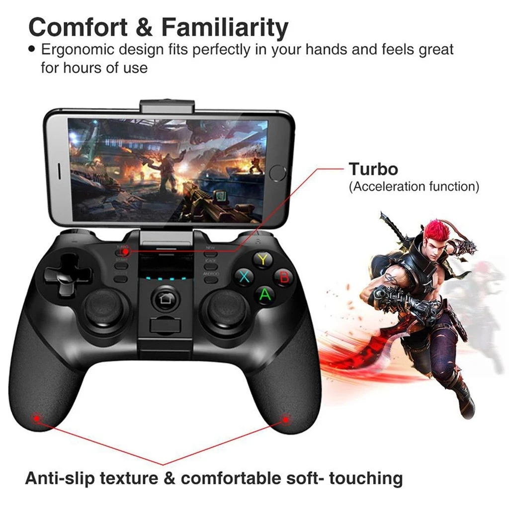 Gamepad controlador de jogos sem fio USB para PC/laptop (Windows XP/7/8/10)  e PS3 e Android e Steam - [Preto] : : Games e Consoles