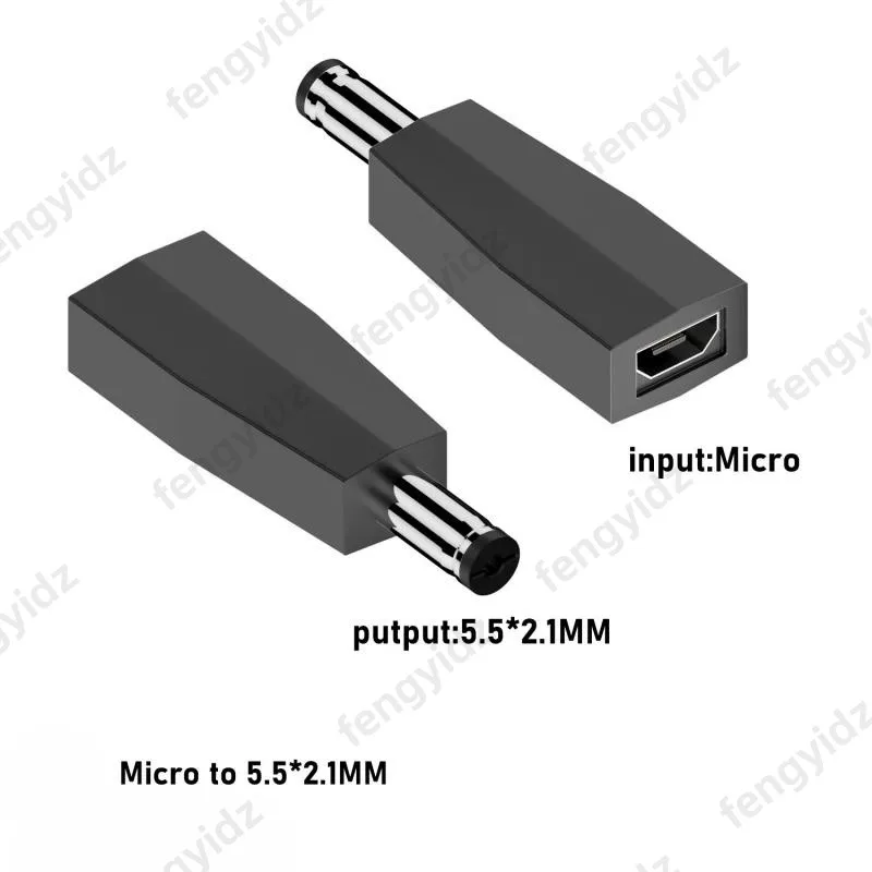 1개입 타입 C / 태블릿 마이크로 USB 2.0 - DC 5.5x2.1mm 전원 잭 어댑터 플러그 USB C - DC 5.5*2.1mm 전원 커넥터 어댑터 5V