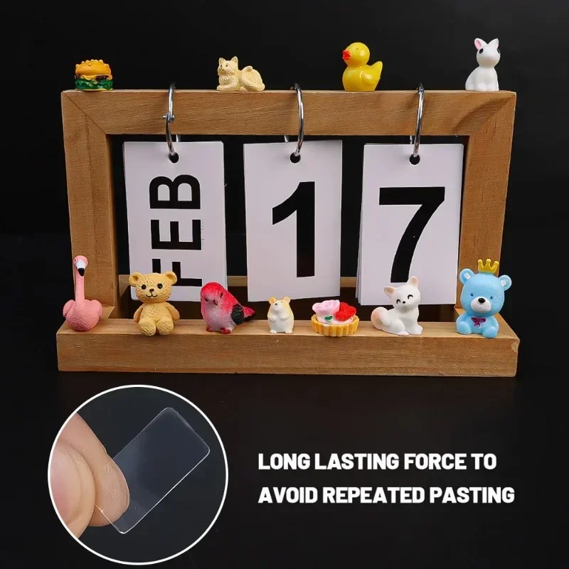 Strong Double-Sided Tape Blind Box Foot Pads Sticker Transparent Traceless Adhesive for Landscape Doll Craft 500/40PCS