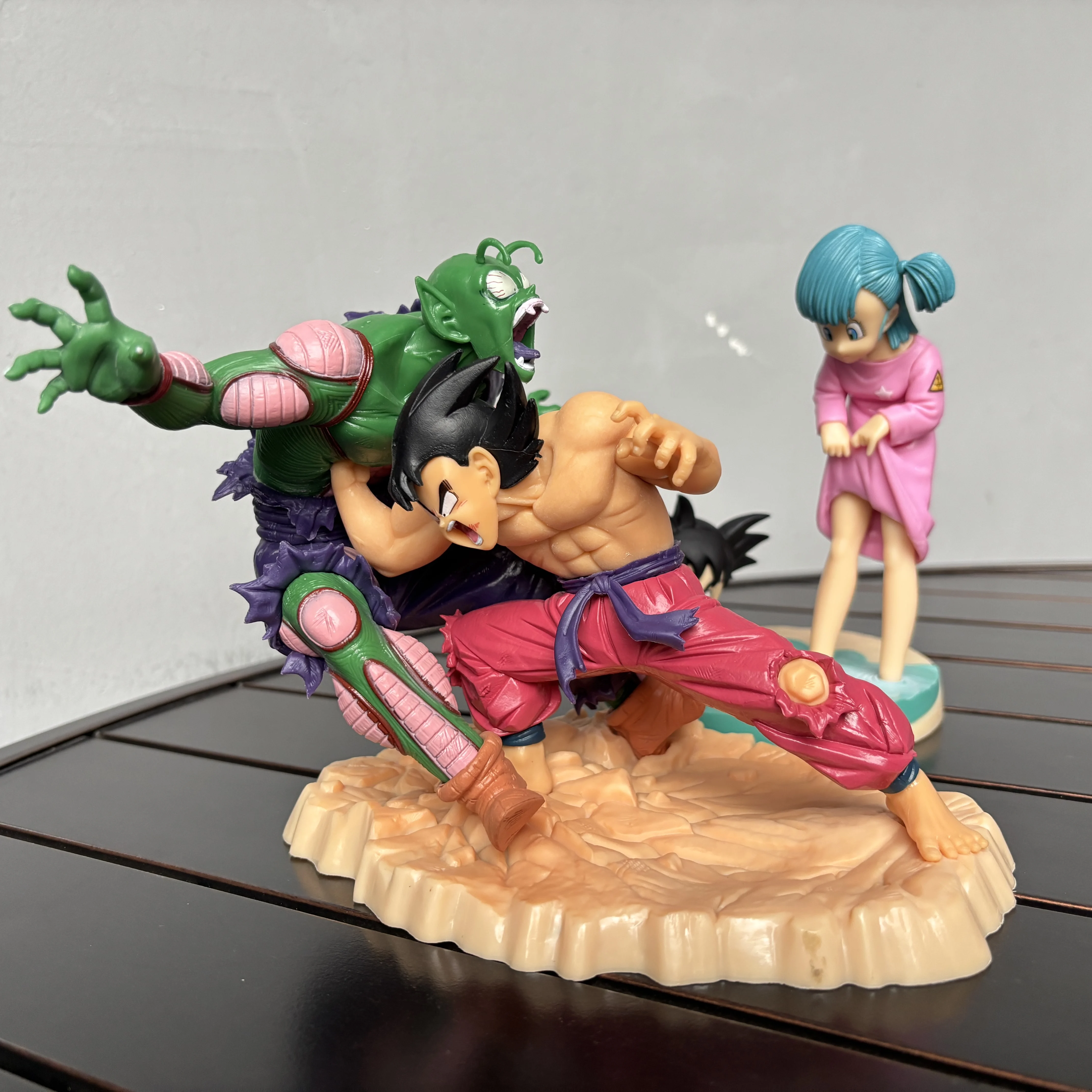 Figura De Anime De Dragon Ball Z, Son Goku, Piccolo, SKY Duel De 20cm Con Luz Coleccion De Munecos De Pvc Estatua Juguetes Regalos Para Ninoschina Gong Bohan Led