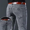 Trendy Men Retro Washed Snowflake Slim Fit Classic Jeans Male Casual Street Skateboarding Denim Pants Stretch Skinny Trousers 1