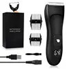Electric Body Groomer Groin Hair Trimmer for Men Safe Ball Shaver Pubic Hair Cutting Machine For Body Bikini Epilator Razor 1
