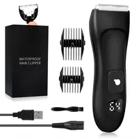 Electric Body Groomer Groin Hair Trimmer for Men Safe Ball Shaver Pubic Hair Cutting Machine For Body Bikini Epilator Razor 1