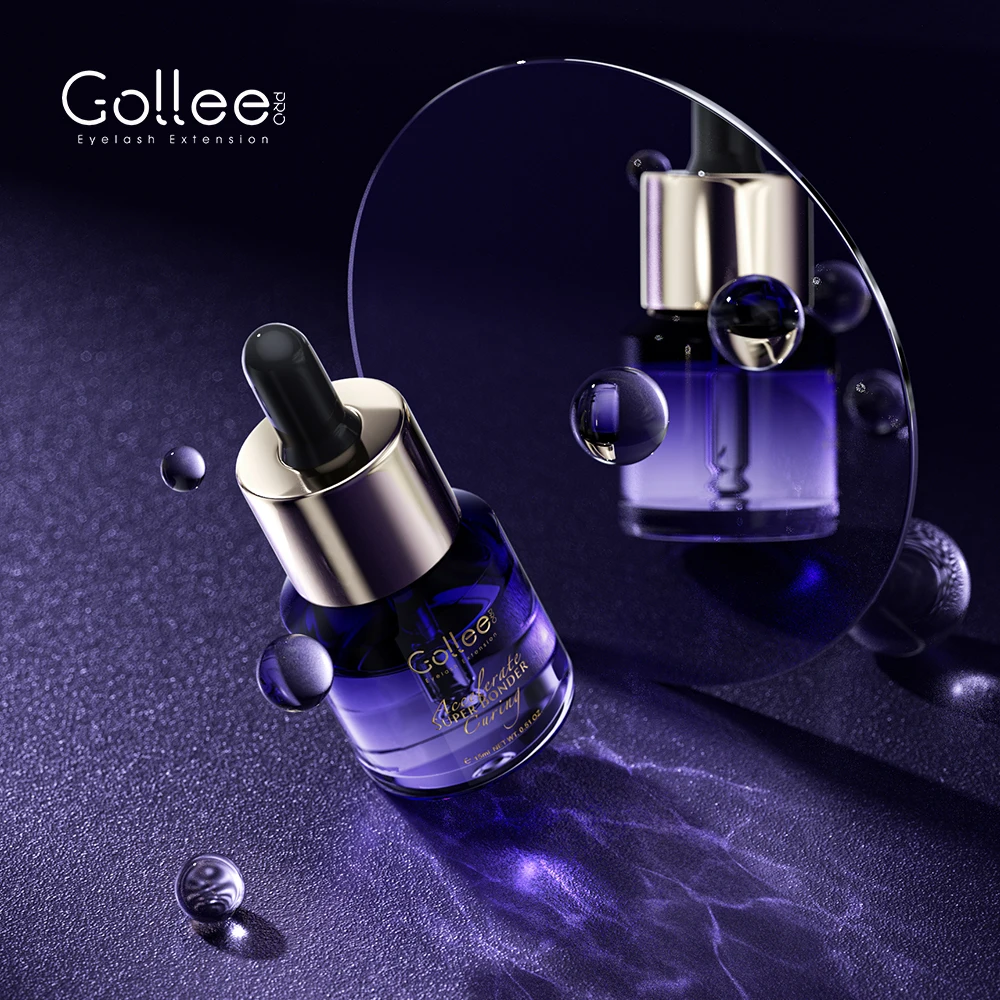 Gollee Lash Extensions Primer 15ML Eyelash Super Bonder Increased Durability Help Eyelashe Bonder Fixing Lasting Adhesive Makeup